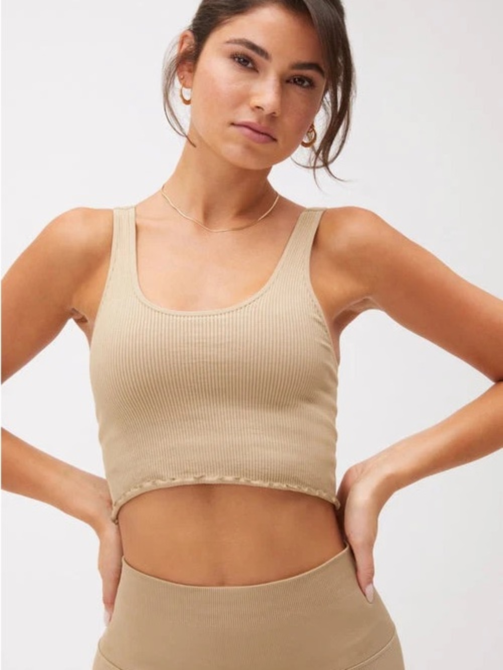 Spiritual Gangster Amor Shimmer Crop Tank Top Bra